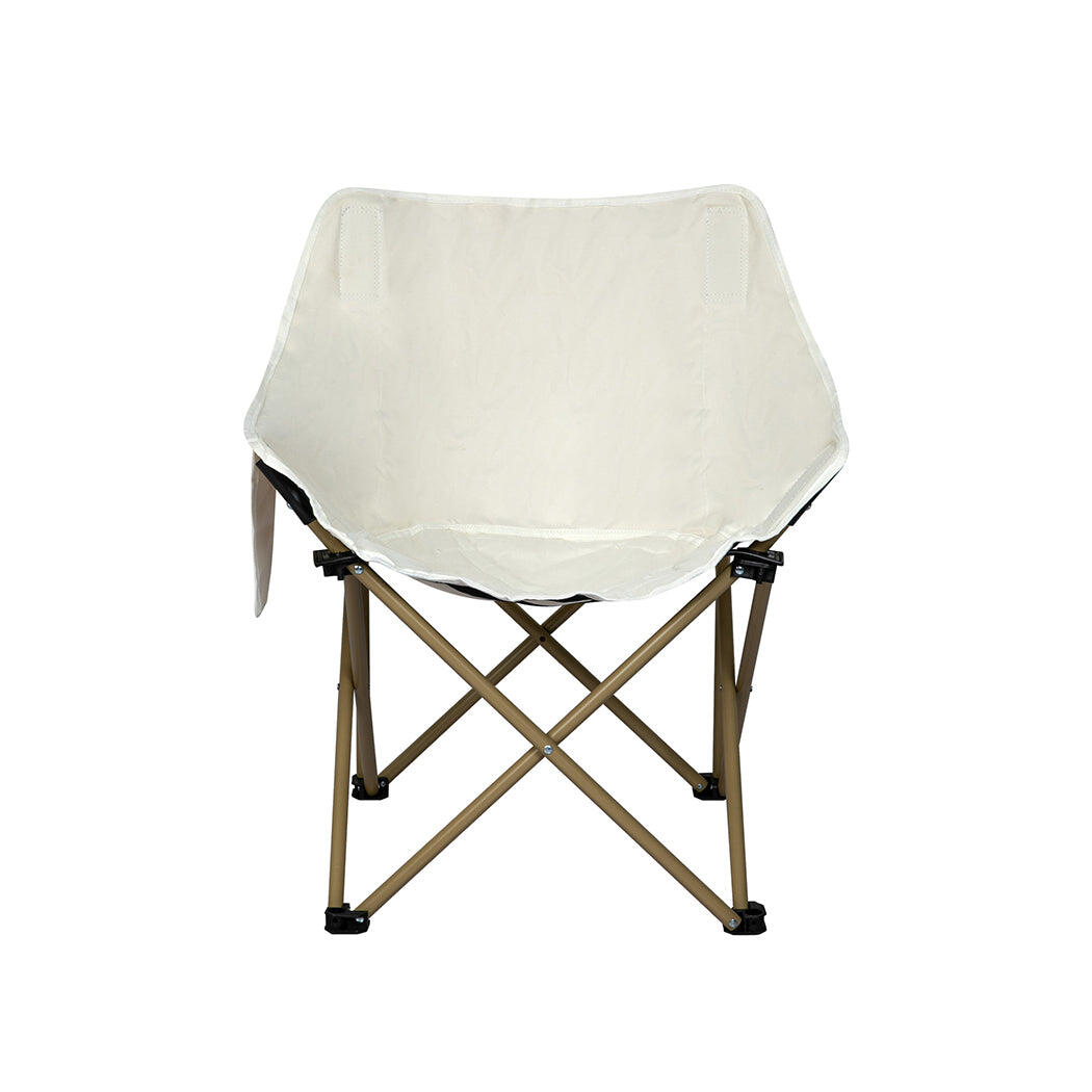 Levede Portable Foldable Camping Chair - Beige