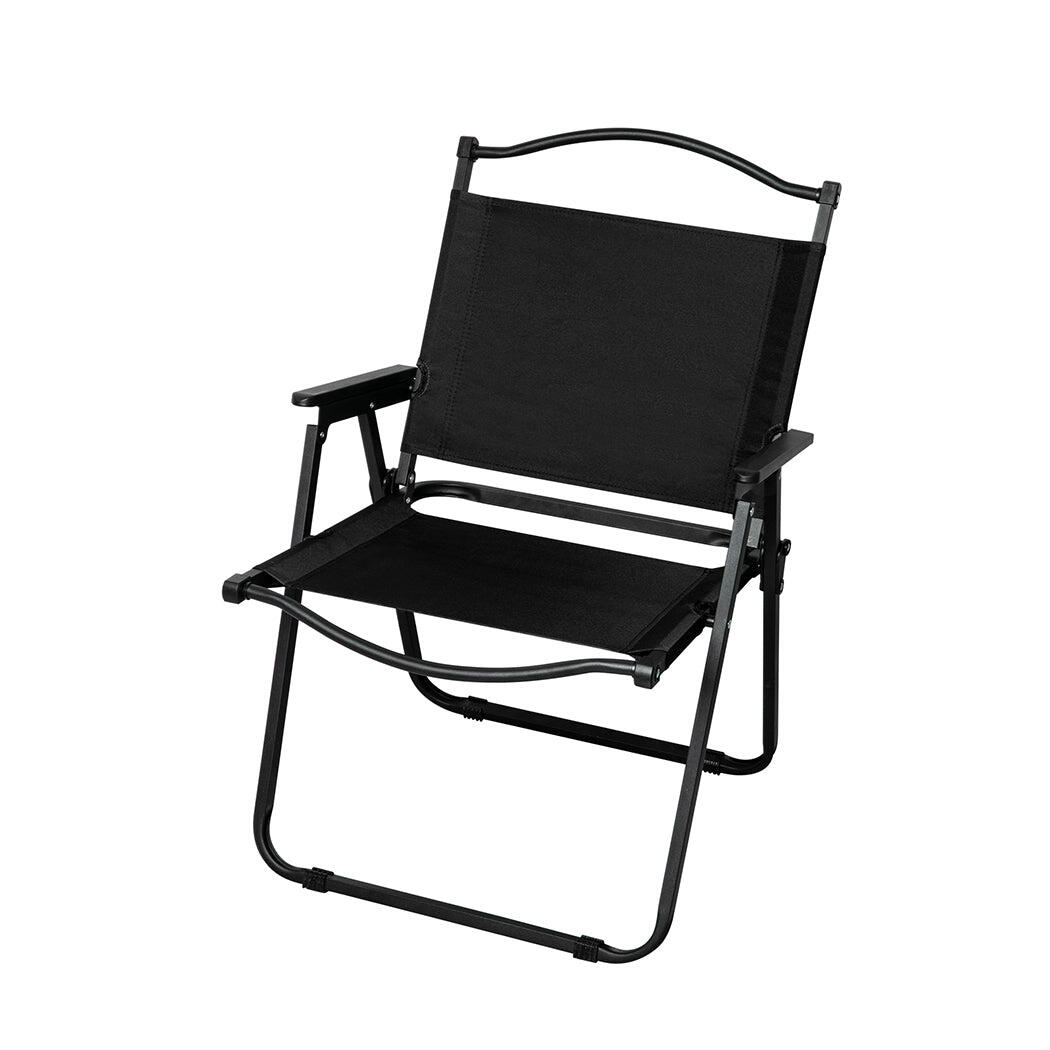 Levede Outdoor Furniture Camping Chair 1PC Black