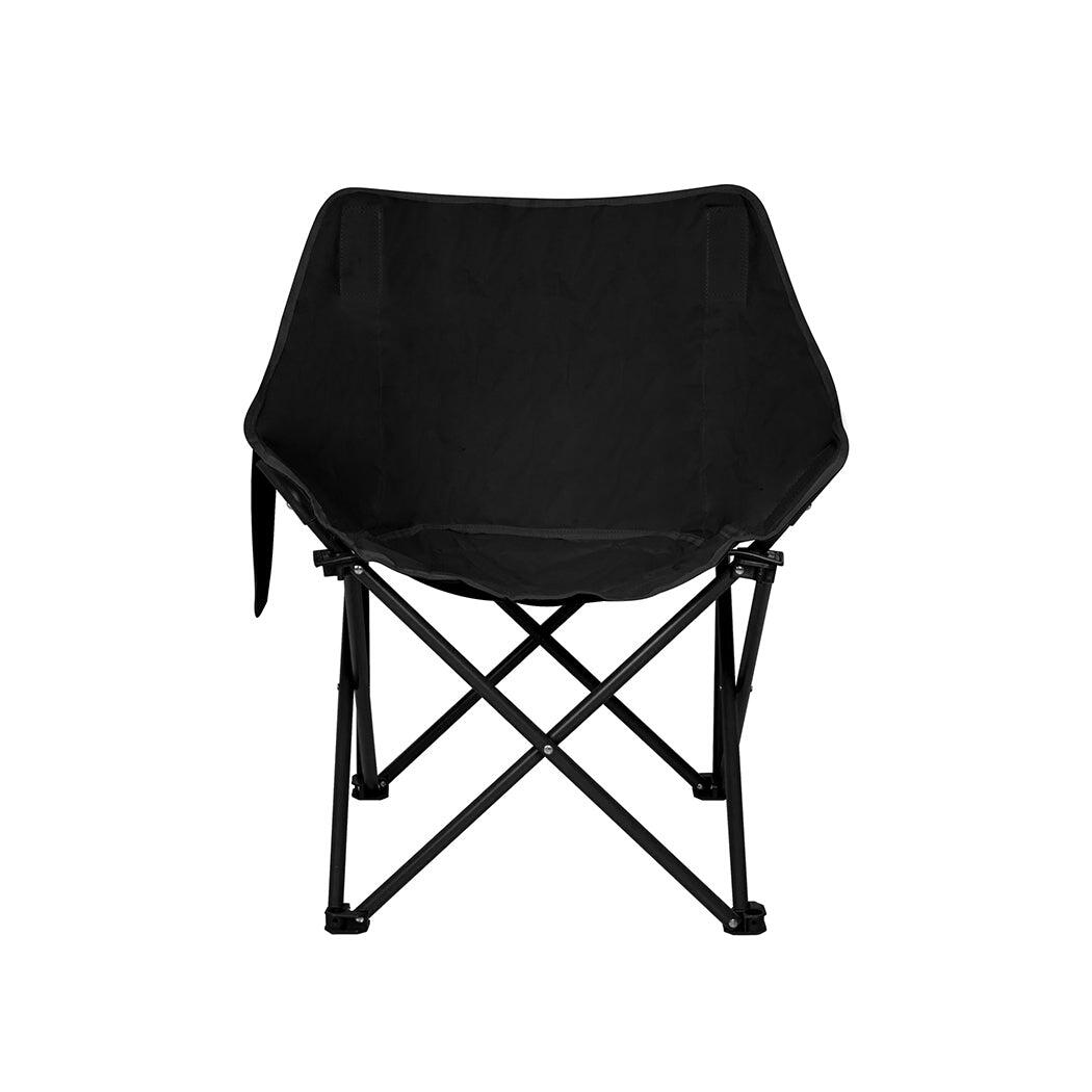 Levede Portable Foldable Camping Chair - Black