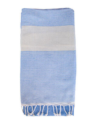 FOUTA D BLAU + BEIGE - DOPPELT