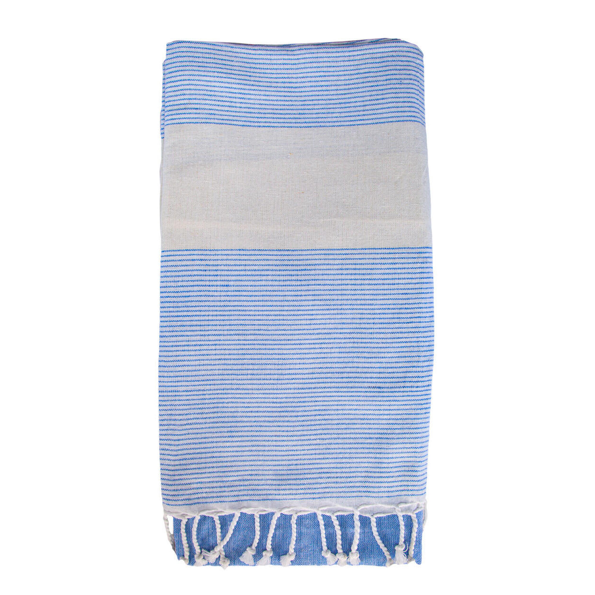 Sun & Surf - Fouta D Bleu + Beige - Paréo - Multicolore - Taille Unique - Decathlon