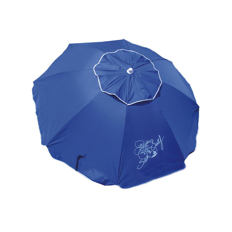 GUARDA-SOL DE PRAIA PREMIUM COM VENTILAÇÃO E PROTEÇÃO SOLAR UPF50+ 200CM