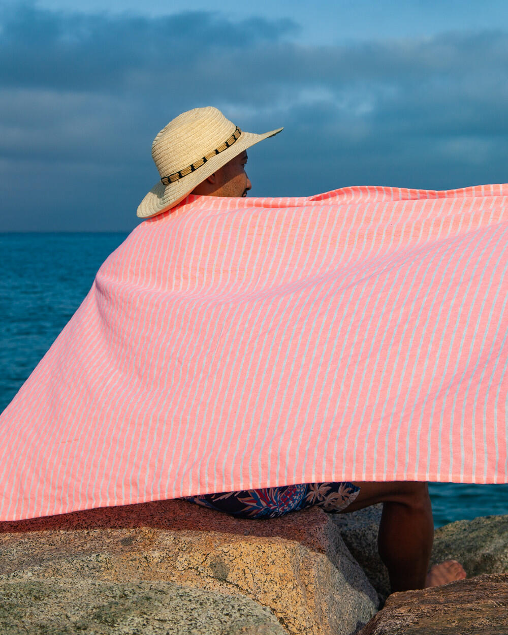 FOUTA B FLUOR SALMON 4/5