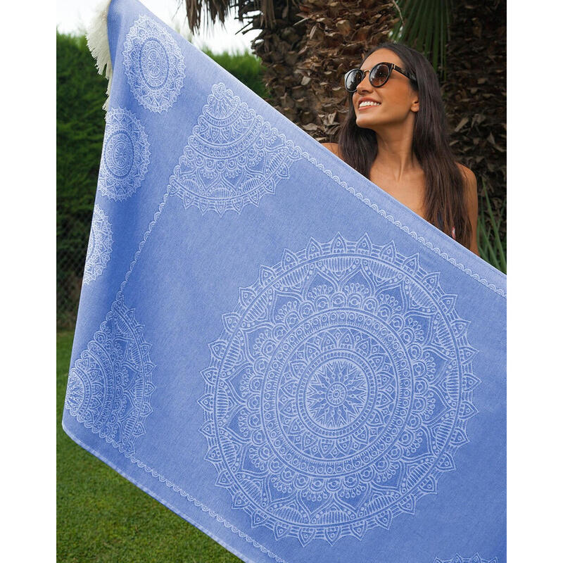 FOUTA JACQUARD MANDALA