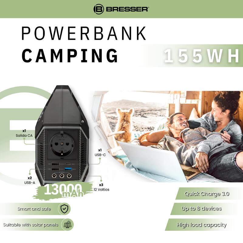 Batteria portatile 155W POWERBANK-Potente e leggera,Campeggio,Viaggio,Astronomia