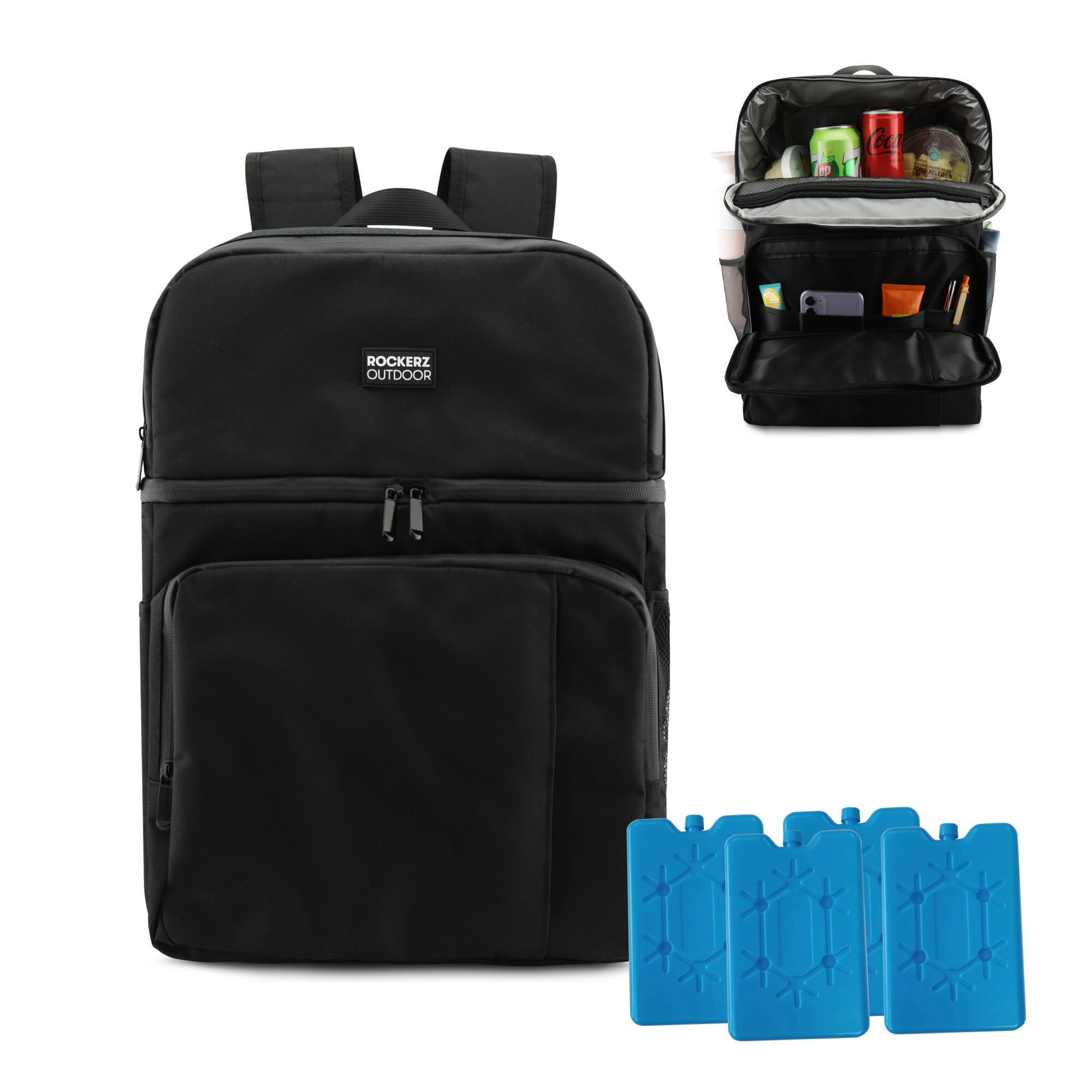 Bolsa térmica isolada de 4 camadas - 28 litros - Lancheira - Cor: Preto 2/7
