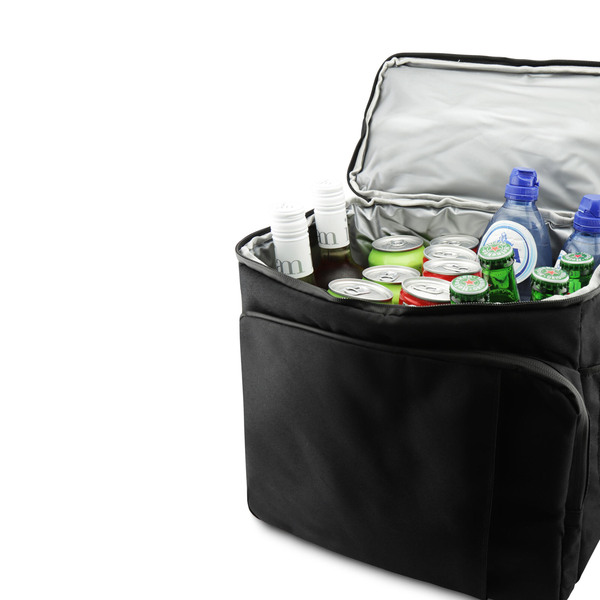 Bolsa térmica isolada de 4 camadas - 28 litros - Lancheira - Cor: Preto 5/7