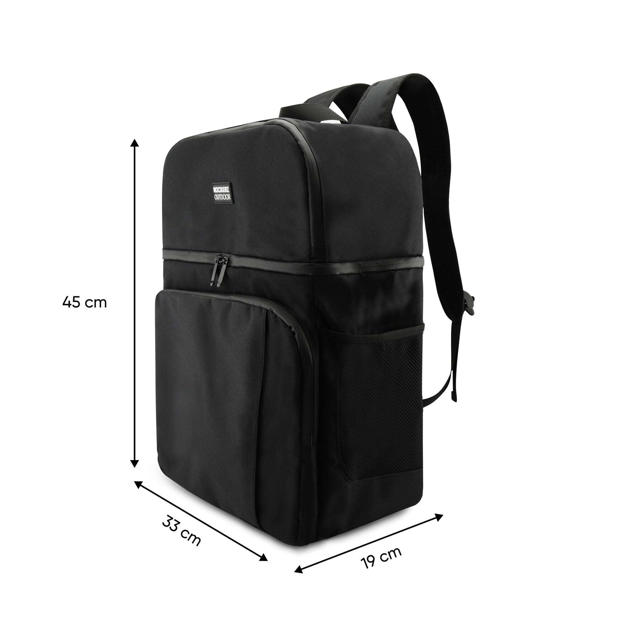 Bolsa térmica isolada de 4 camadas - 28 litros - Lancheira - Cor: Preto 3/7