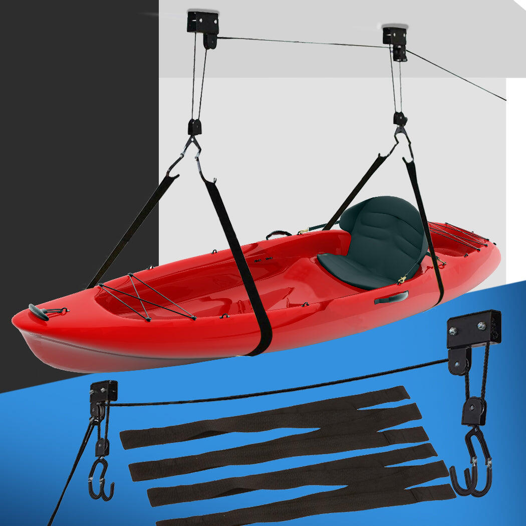 Monvelo Kayak Hoist Pulley 54KG Bike Holder Lift Garage Ceiling