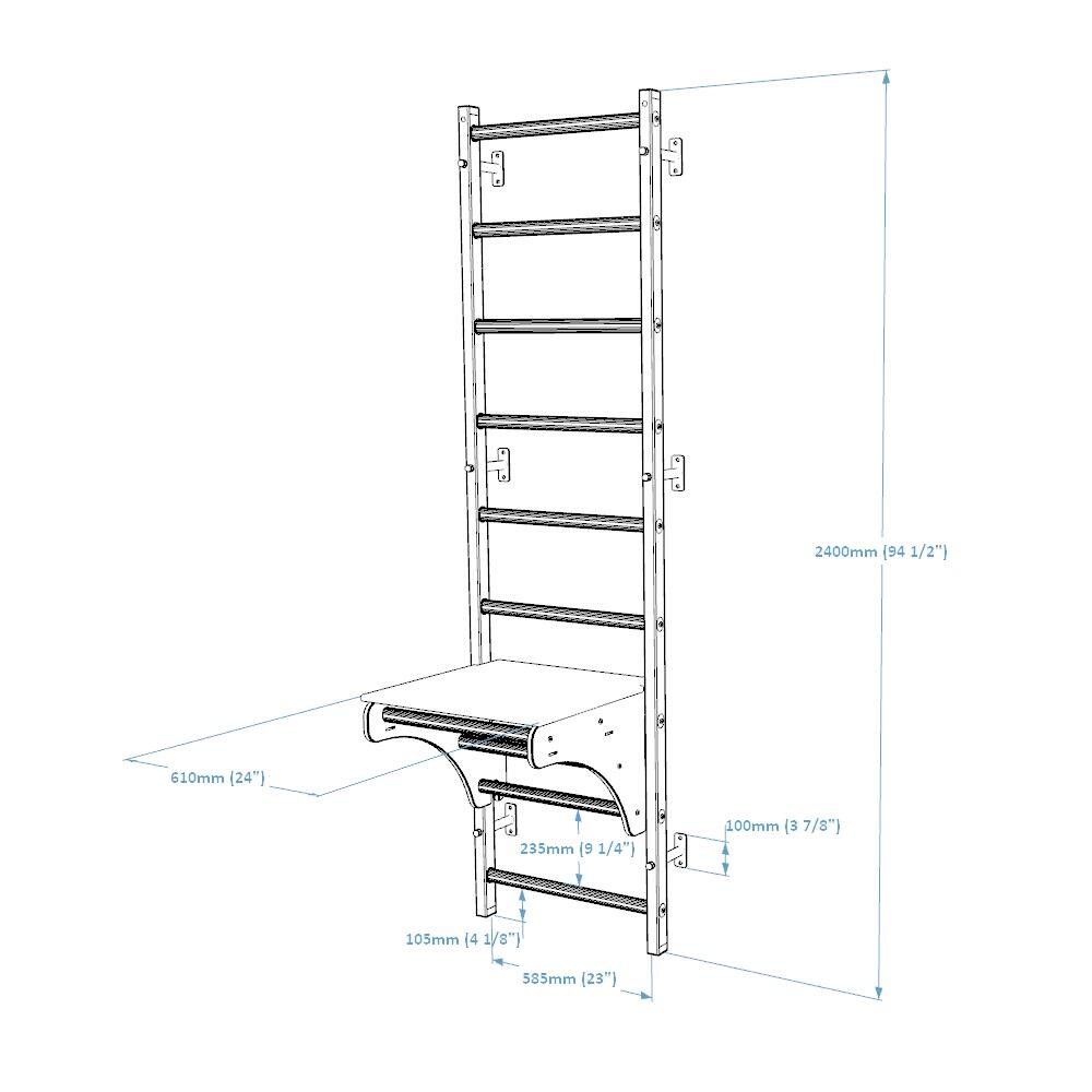 Scaletta da ginnastica BenchK 712B 7/7