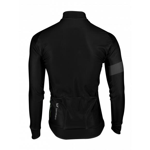 Vermarc Indy Fietsshirt Lange Mouw PR.R Heren Zwart