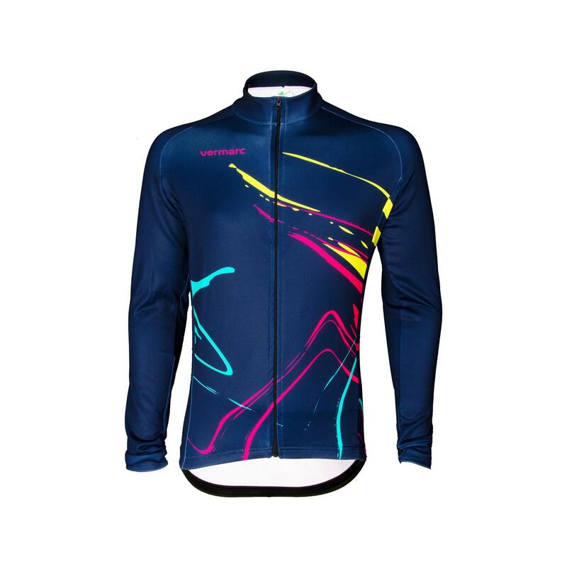 Vermarc Ink Fietsshirt Lange Mouw SP.L Heren Blauw