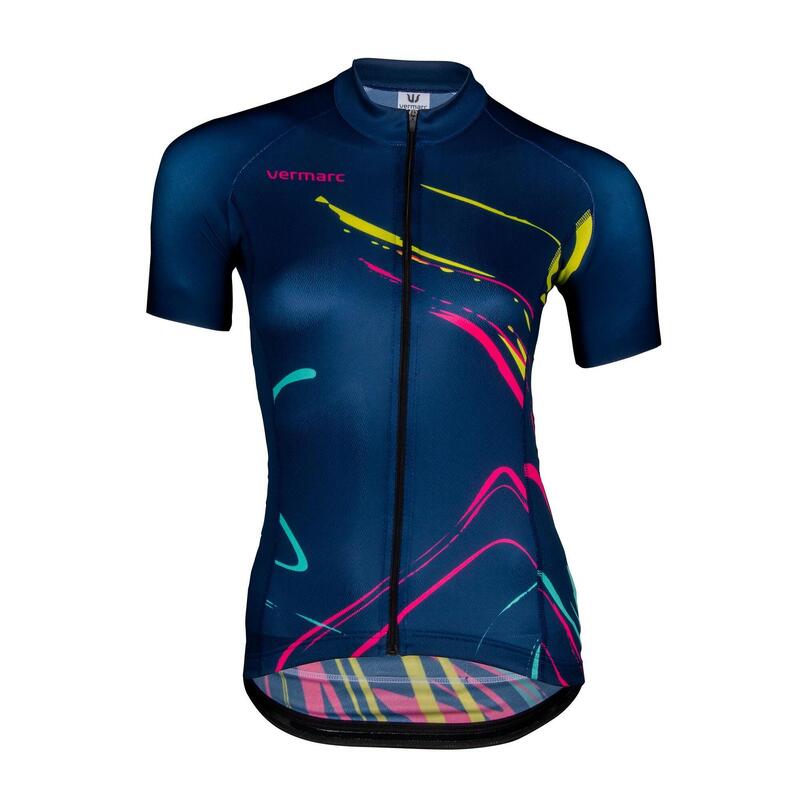 Vermarc Ink Fietsshirt Korte Mouwen SP.L Aero Dames Blauw