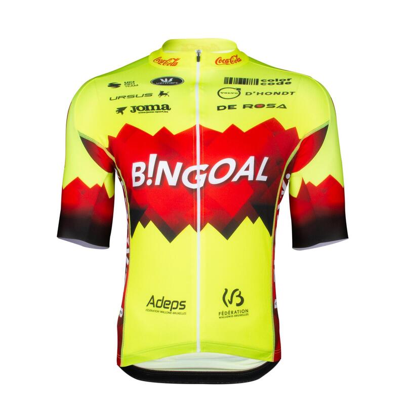 Vermarc Bingoal - WB 2023 Fietsshirt Korte Mouwen SP.L Aero Heren Geel