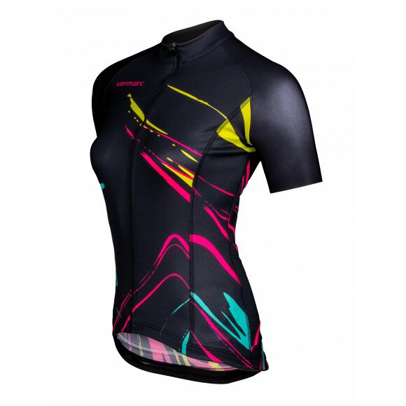 Vermarc Ink Fietsshirt Korte Mouwen SP.L Aero Dames Zwart