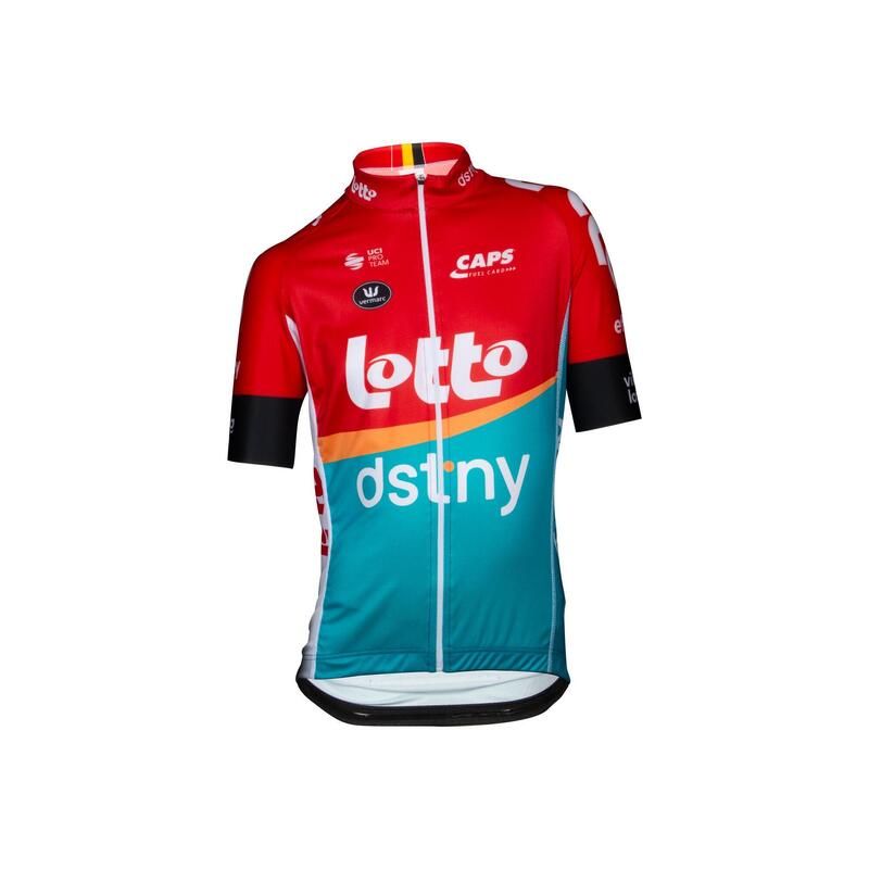 Vermarc Lotto - Dstny 2023 Fietsshirt Korte Mouwen SP.L Aero Kids Rood