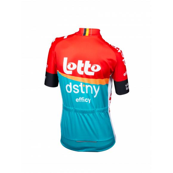 Vermarc Lotto - Dstny 2023 Fietsshirt Korte Mouwen SP.L Aero Kids Rood