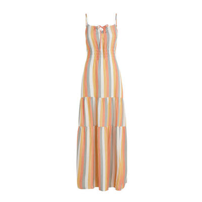 O'neill o'neill jurken quorra maxi dress dames orange multistripe