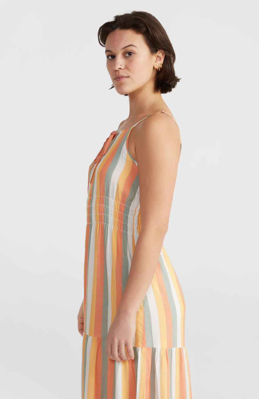 O'NEILL O'neill Robes QUORRA MAXI DRESS  Femmes Orange Multistripe 4/5