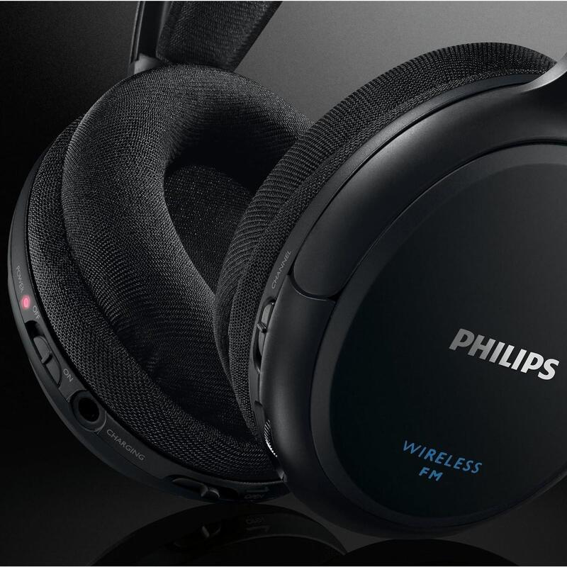 Auriculares Inalámbricos Philips SHC5200/ Radiofrecuencia/ Negros