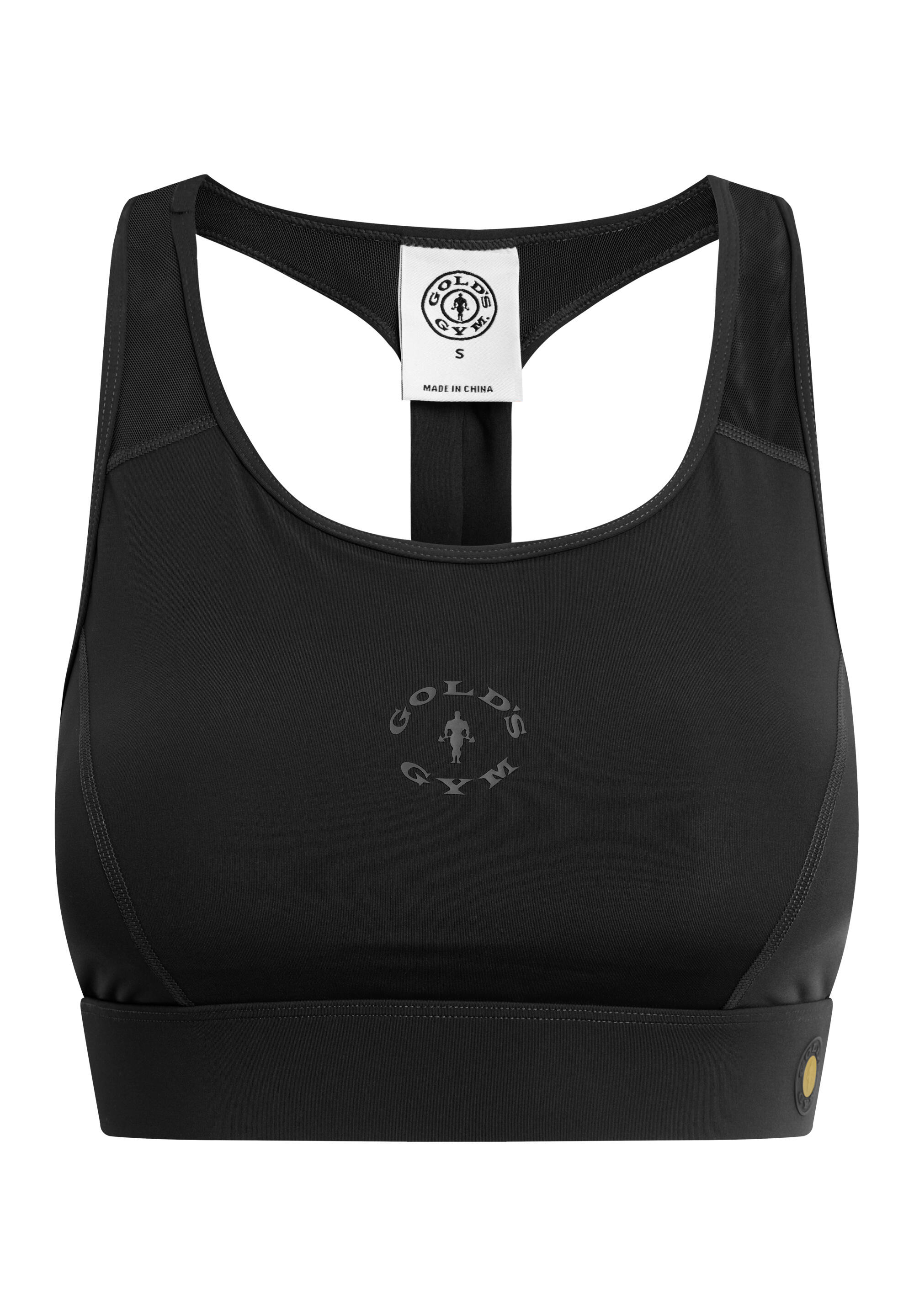 GOLD'S GYM Sport BH NADIA schwarz atmungsaktiv schnell trocknend hautfreundlich