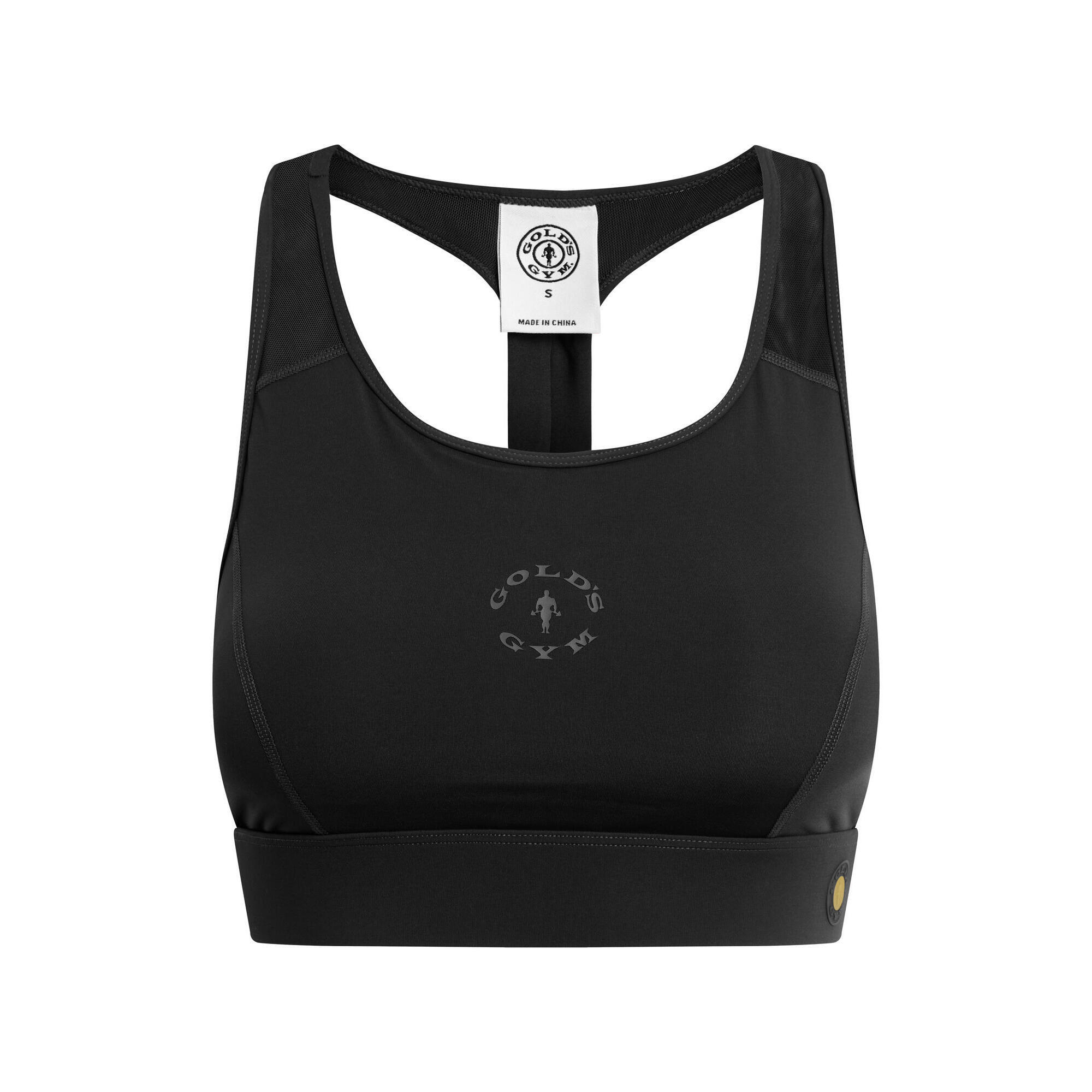 Gold's Gym - Brassière De Sport Nadia Noir Respirant Séchage Rapide Respectueux De La Peau - Soutien-gorge - Noir - 48 Xl - Decathlon