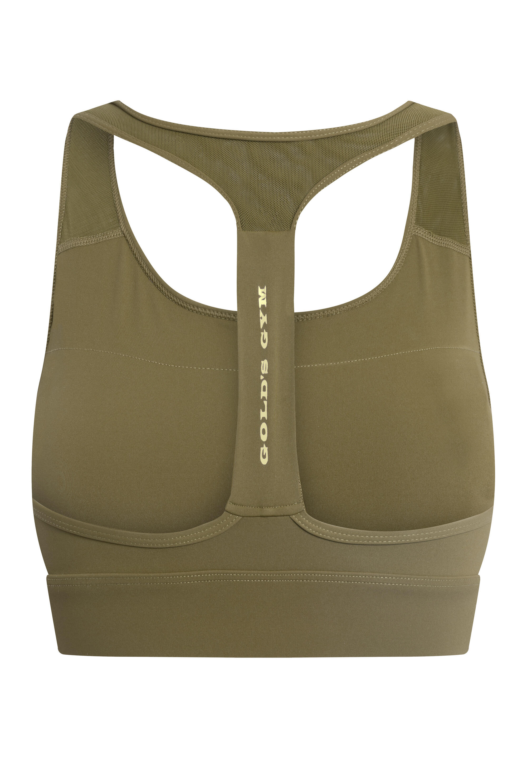 GOLD'S GYM Sport BH NADIA khaki atmungsaktiv schnell trocknend hautfreundlich