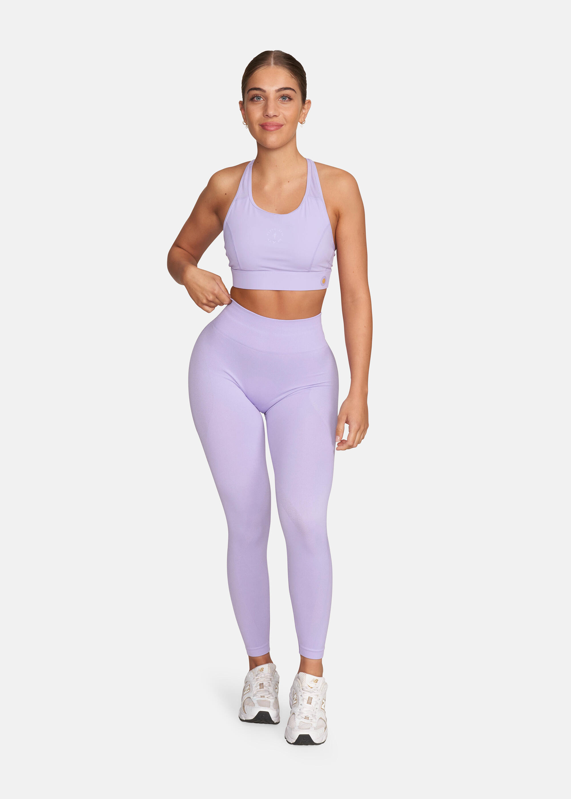 Leggings GOLDIE lilas tacheté respirant 4/5