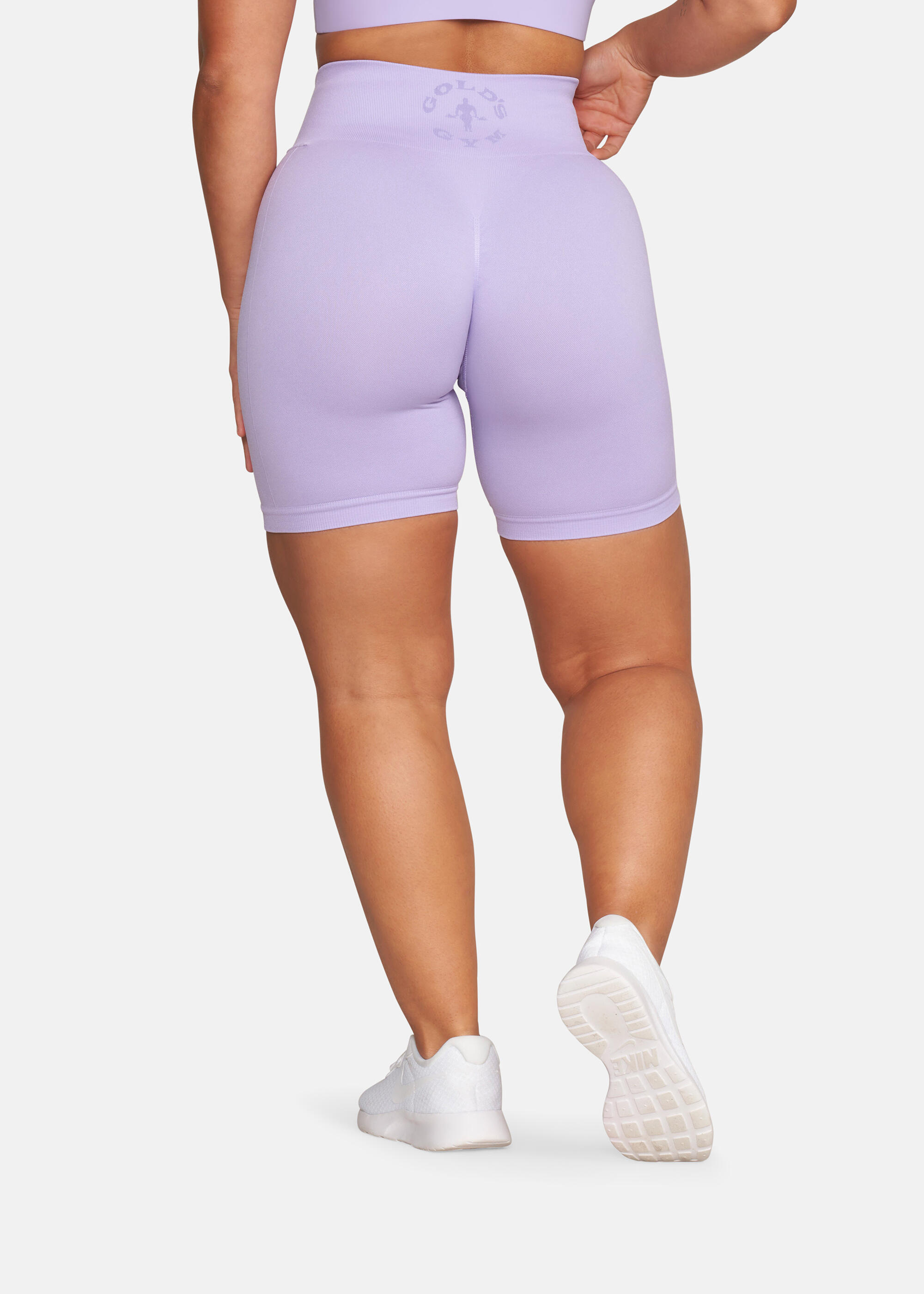 Korte broek MICHELLE gevlekt lila ademend 5/5
