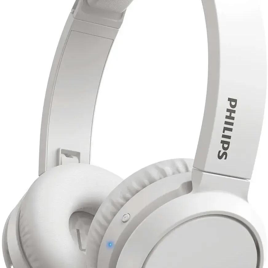 Philips Wireless Headphones with Powerful Bass White