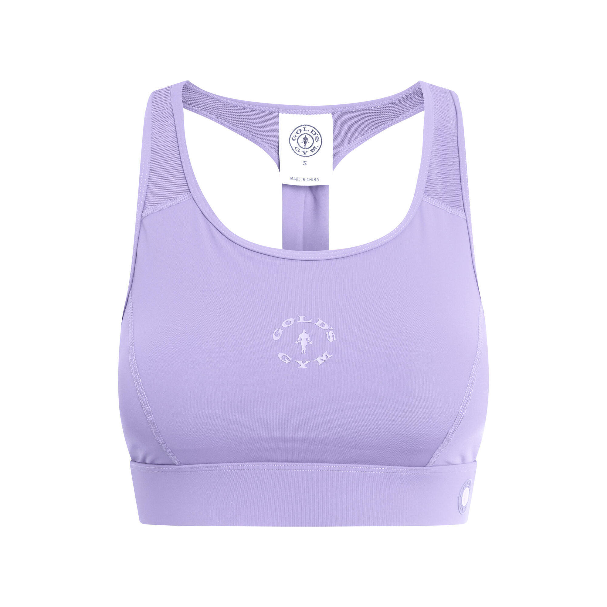 Gold's Gym - Brassière De Sport Nadia Lilas Tacheté Respirant Séchage Rapide - Soutien-gorge - Violet - Grand - Decathlon