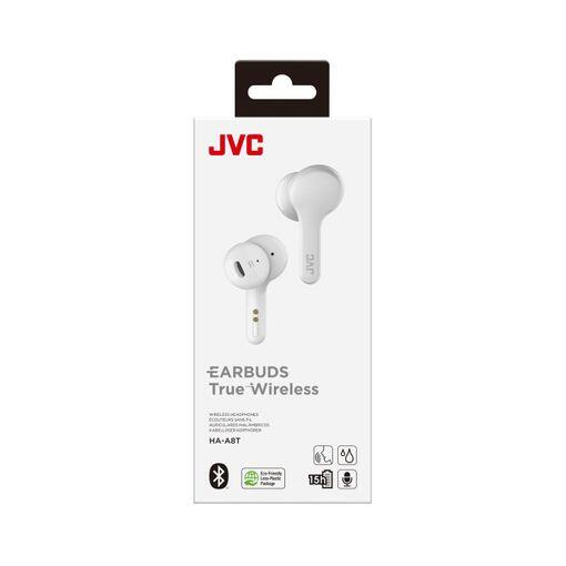 Auriculares Bluetooth JVC HA-A8T con estuche de carga/ Autonomía 6h/ Blancos