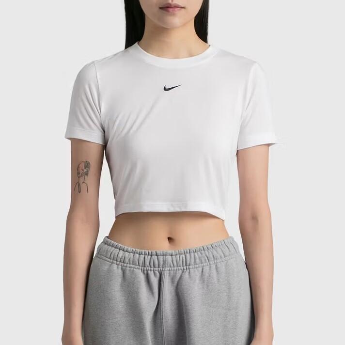 T-shirt donna nike corta sportswear - bianca