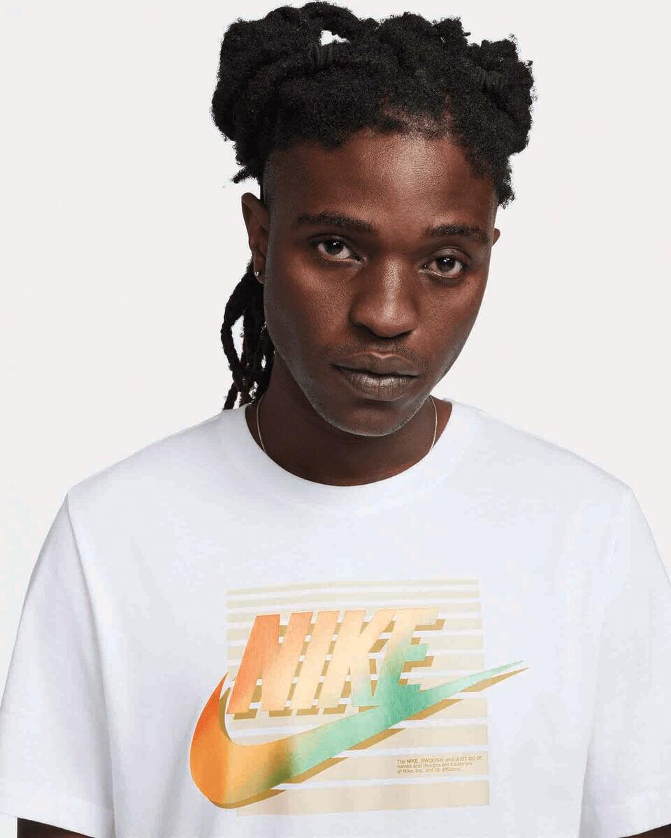 T-shirt uomo nike sportswear - bianco/giallo 3/3