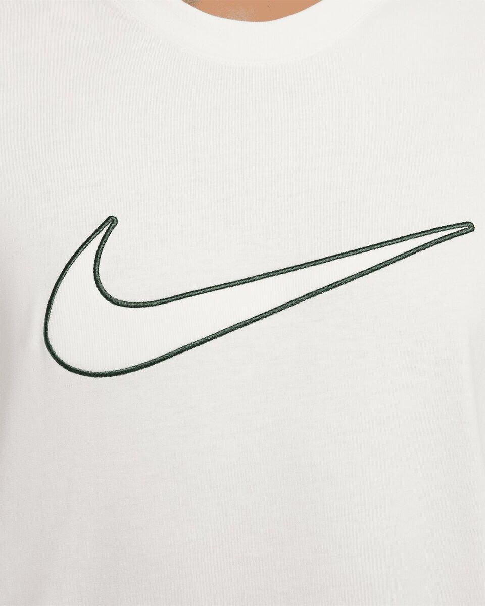 T-shirt uomo nike big swoosh - bianco 4/5