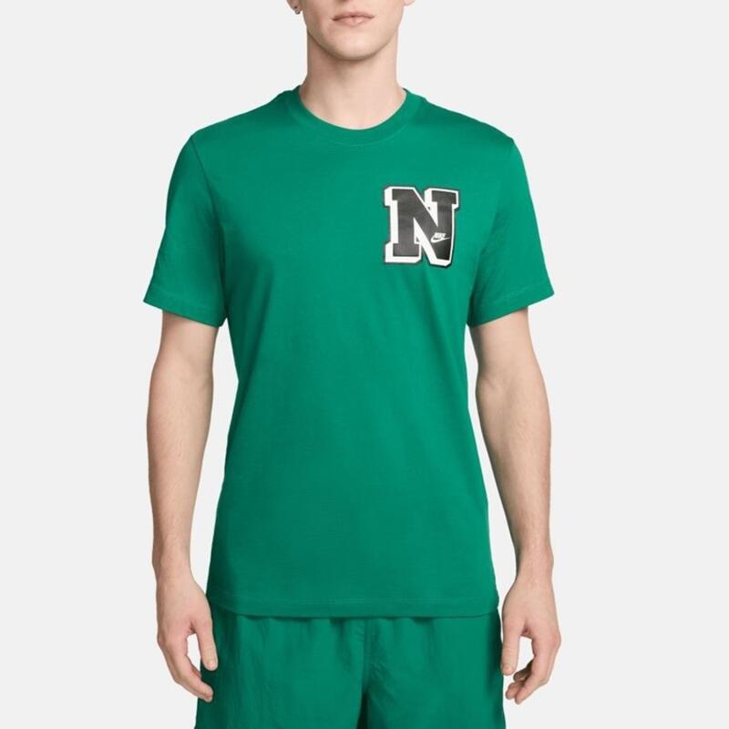 T-shirt uomo nike sportswear varsity - verde