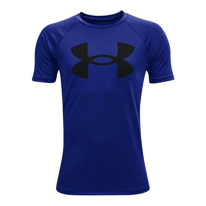 Camiseta de Manga Corta Hombre Under Armour Tech Big Logo Azul