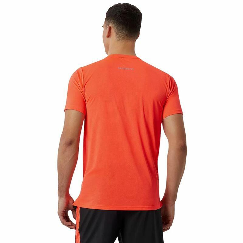 Camiseta de Manga Corta Hombre New Balance Accelerate Naranja