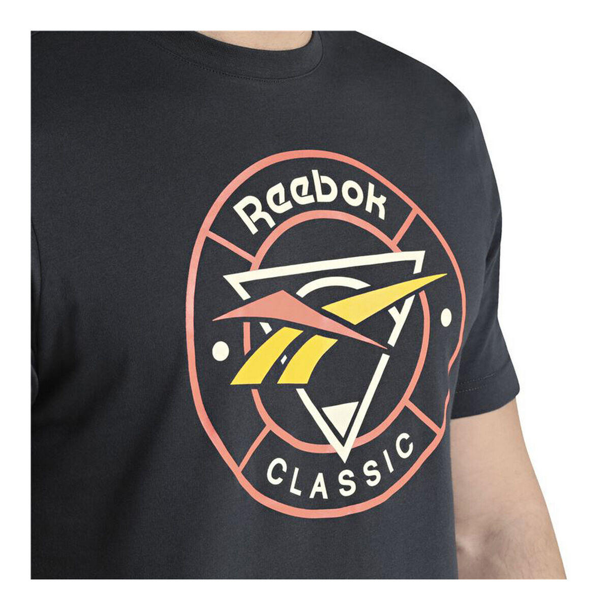 Camiseta de Manga Corta Hombre Reebok  Classic Trail Negro 2/5