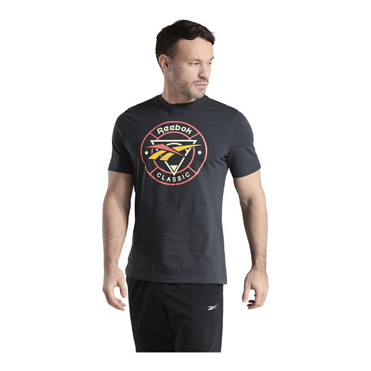 Camiseta de Manga Corta Hombre Reebok  Classic Trail Negro 4/5