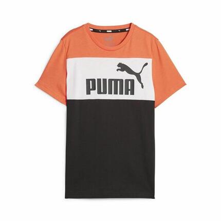 T shirt à manches courtes Enfant Puma Ess Block Noir