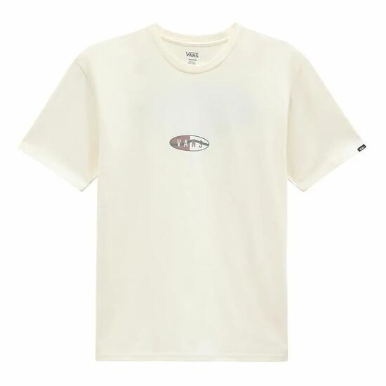 Herren Kurzarm-T-Shirt Vans Oval Team Antique Warmes Weiß