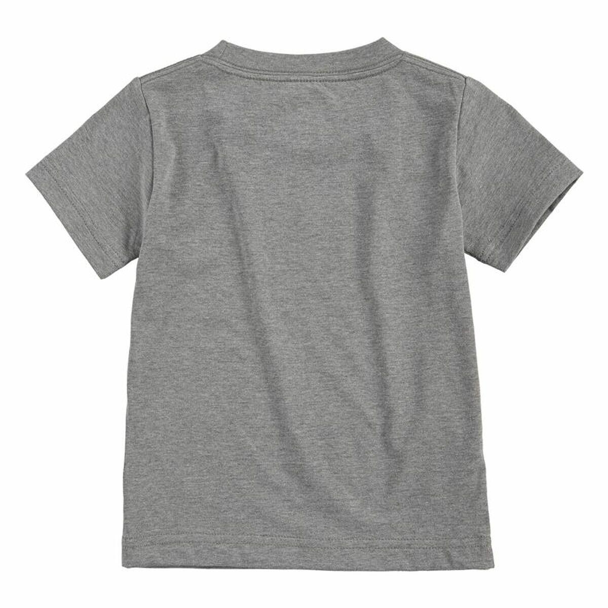 T-Shirt de Manga Curta Infantil Nike Swoosh Jdi Cinzento 2/5