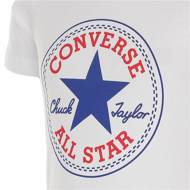 Camiseta de Manga Corta Infantil Converse  Core Chuck Taylor Patch  Azul