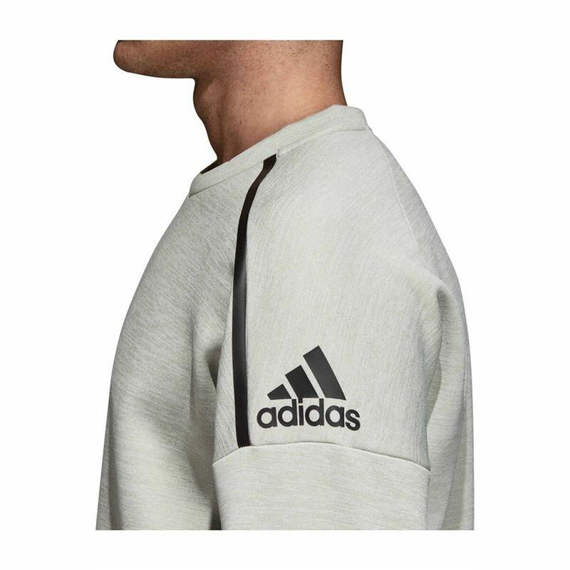 Sudadera sin Capucha Hombre Adidas Zne Crew Gr Gris claro