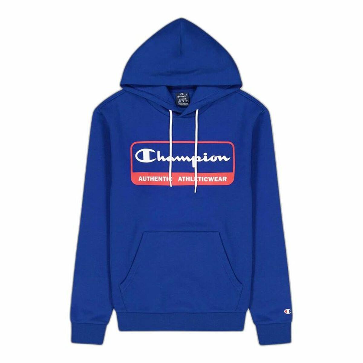 Champion - Sweat À Capuche Homme Champion Legacy Bleu - Sweat-shirt - Bleu - 38 S - Decathlon