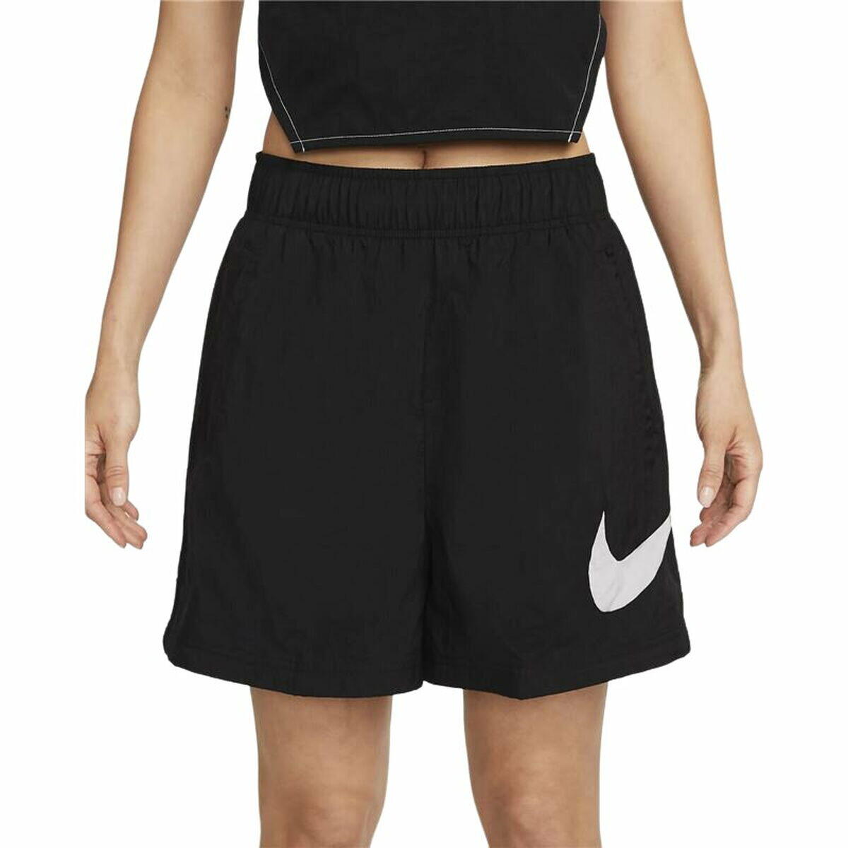 NIKE Damen-Sportshorts Nike Sportswear Essential Schwarz