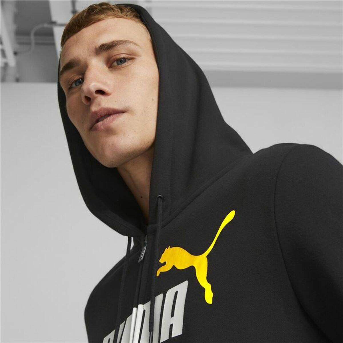 Sudadera con Capucha Hombre Puma Essentials Two Tone Negro 5/5