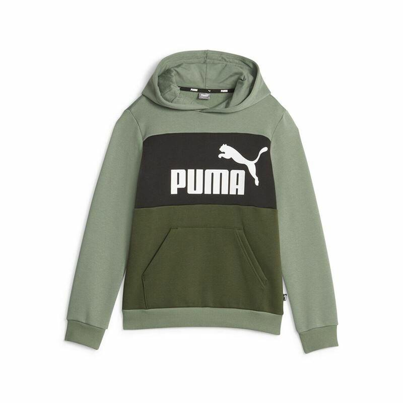 Felpa per Bambini Puma Ess Block Fl Verde