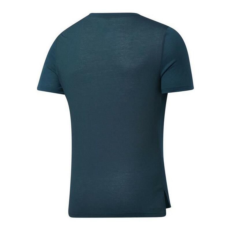 Camiseta de Manga Corta Hombre Reebok Workout Ready Supremium Azul